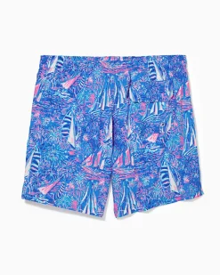 Mens 6" Capri Swim Trunks