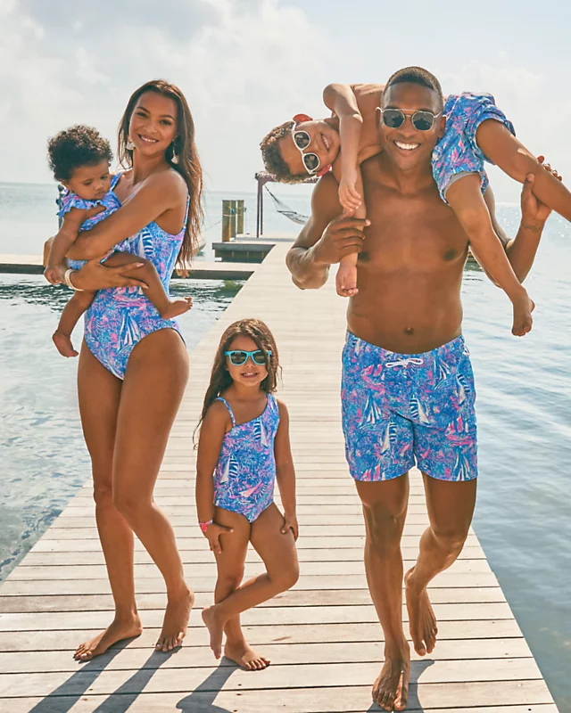 Mens 6" Capri Swim Trunks - Image 4