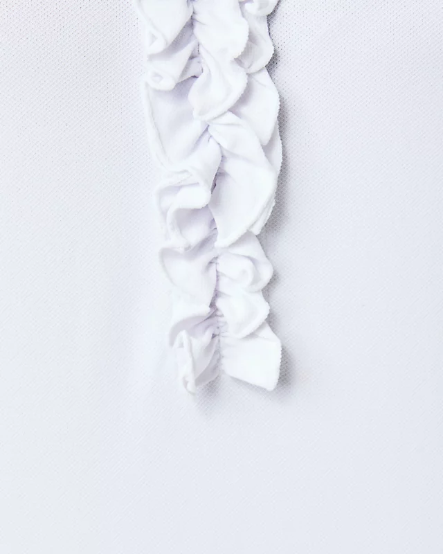 UPF 50+ Luxletic Frida Ruffle Polo Top - Image 4