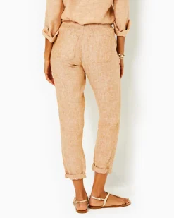 31" Taron Mid-Rise Linen Pant