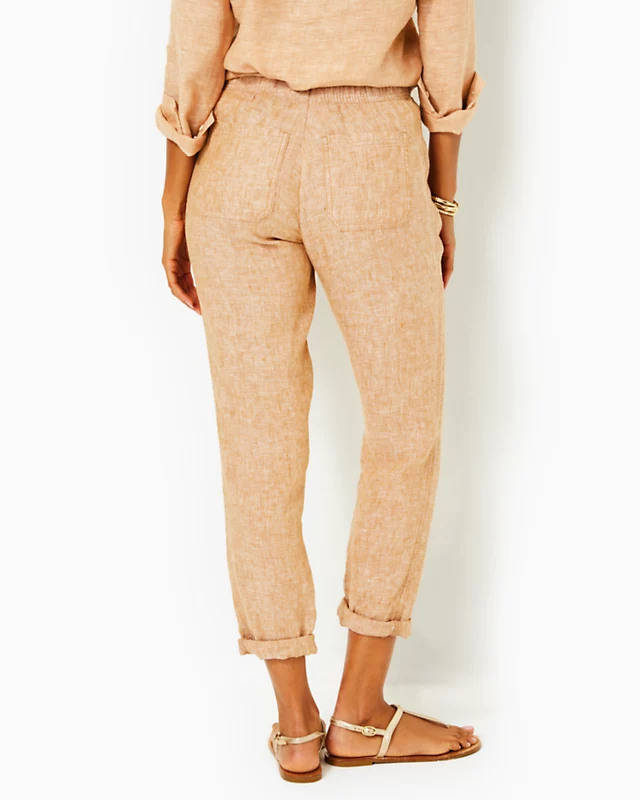 31" Taron Mid-Rise Linen Pant