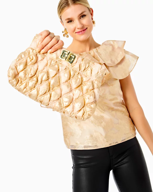 Chancey Quilted Clutch - Image 4