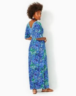 Addison Elbow Sleeve Maxi Dress