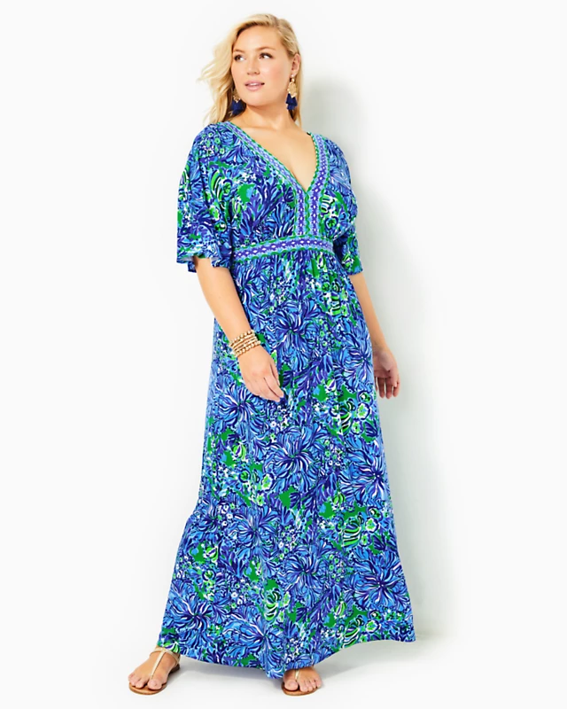 Addison Elbow Sleeve Maxi Dress - Image 4