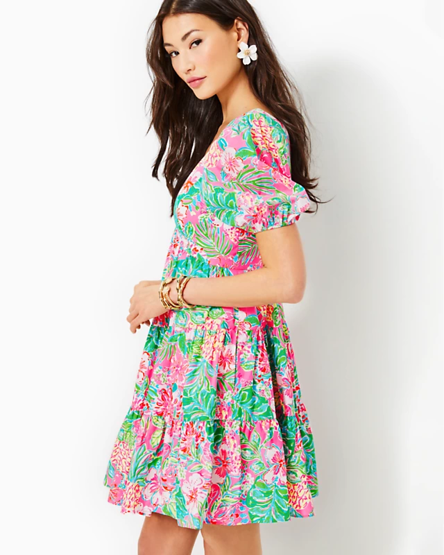 Nalani Short Sleeve Cotton Dress - Image 2