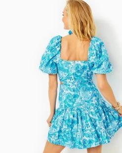 Kylanne Elbow Sleeve Linen Dress