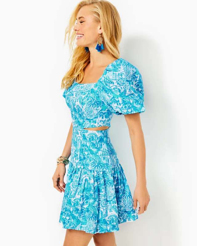 Kylanne Elbow Sleeve Linen Dress - Image 2