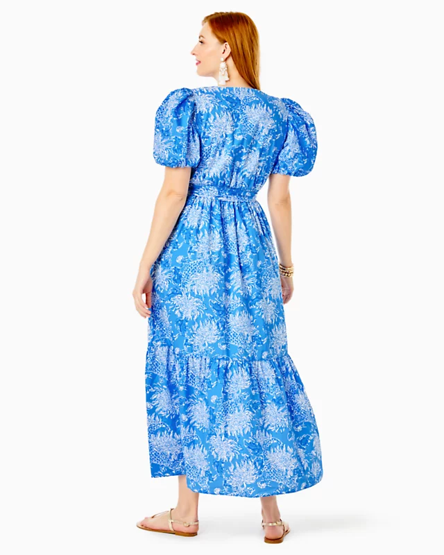Ezralyn Short Sleeve Cotton Maxi Dress - Image 5