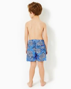 Lilly Pulitzer X Southern Tide Boys Junior Printed Swim Trunk