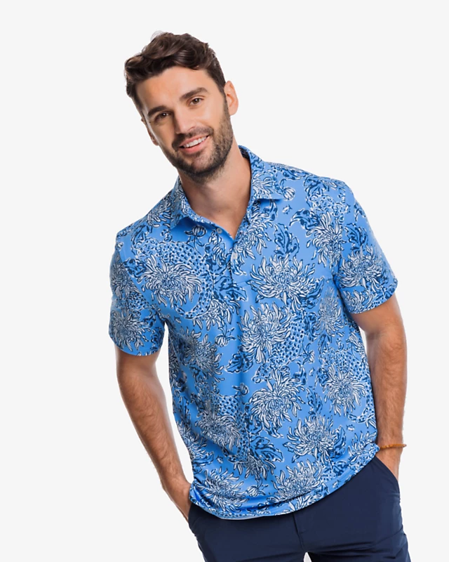 Lilly Pulitzer X Southern Tide Mens Ryder Polo - Image 2
